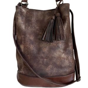 Elegant Brown Leather Tote Bag